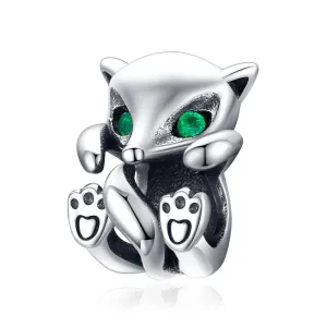 925 Sterling Silver Fox Charm Beads For Diy Bracelets