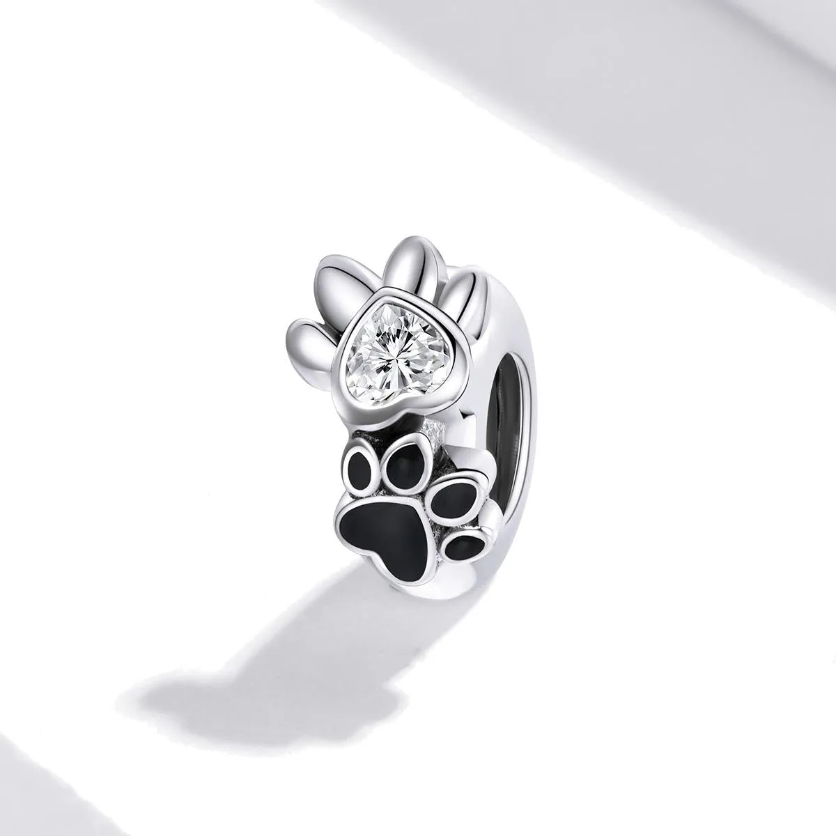 925 Sterling Silver Pet Imprint Beads For Diy Bracelets & Necklaces