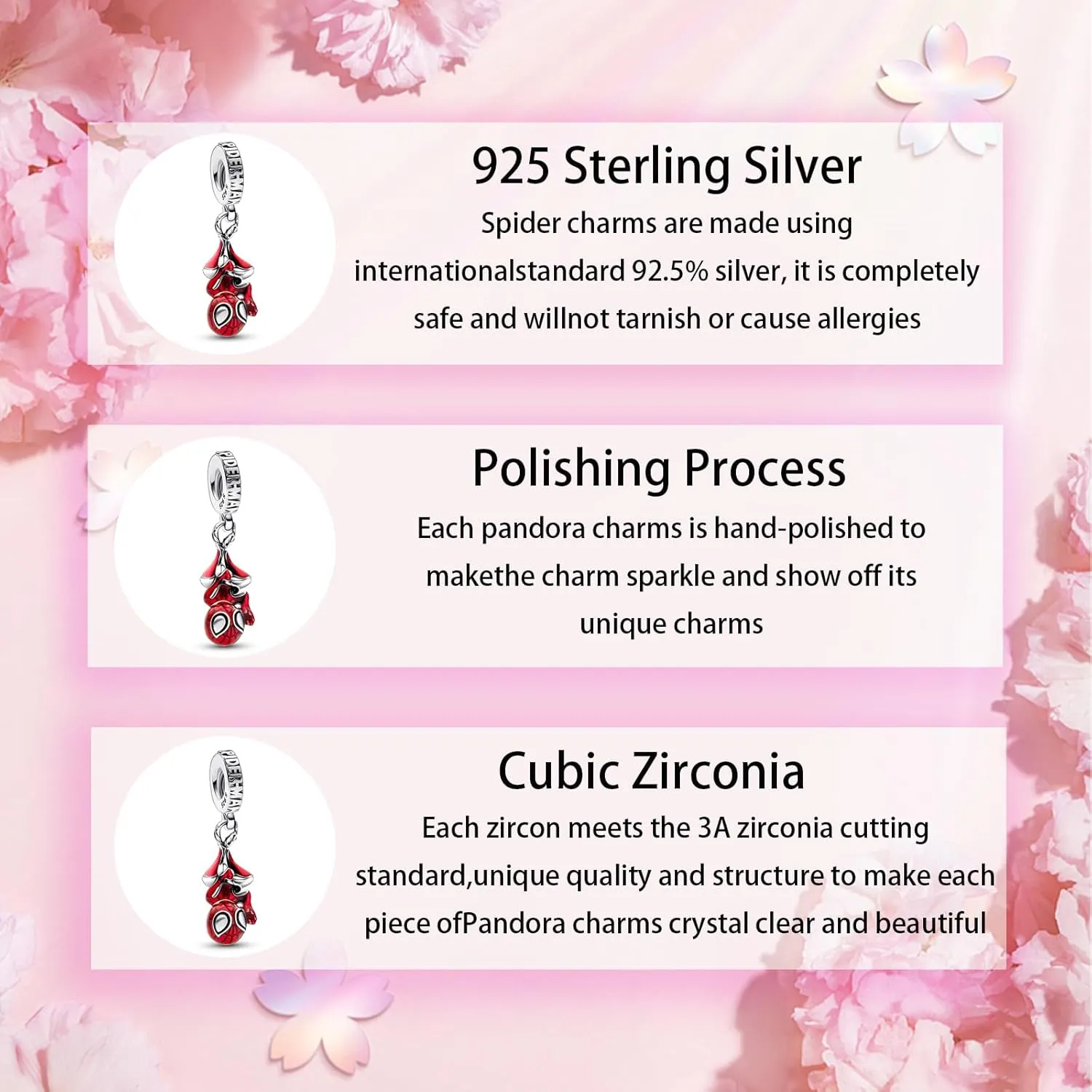 925 Sterling Silver, Spider-Man, Iron Man, Captain America, Hulk, Loki Charms Fit Pandora Bracelets Make DIY Jewellery Gifts for Ladies
