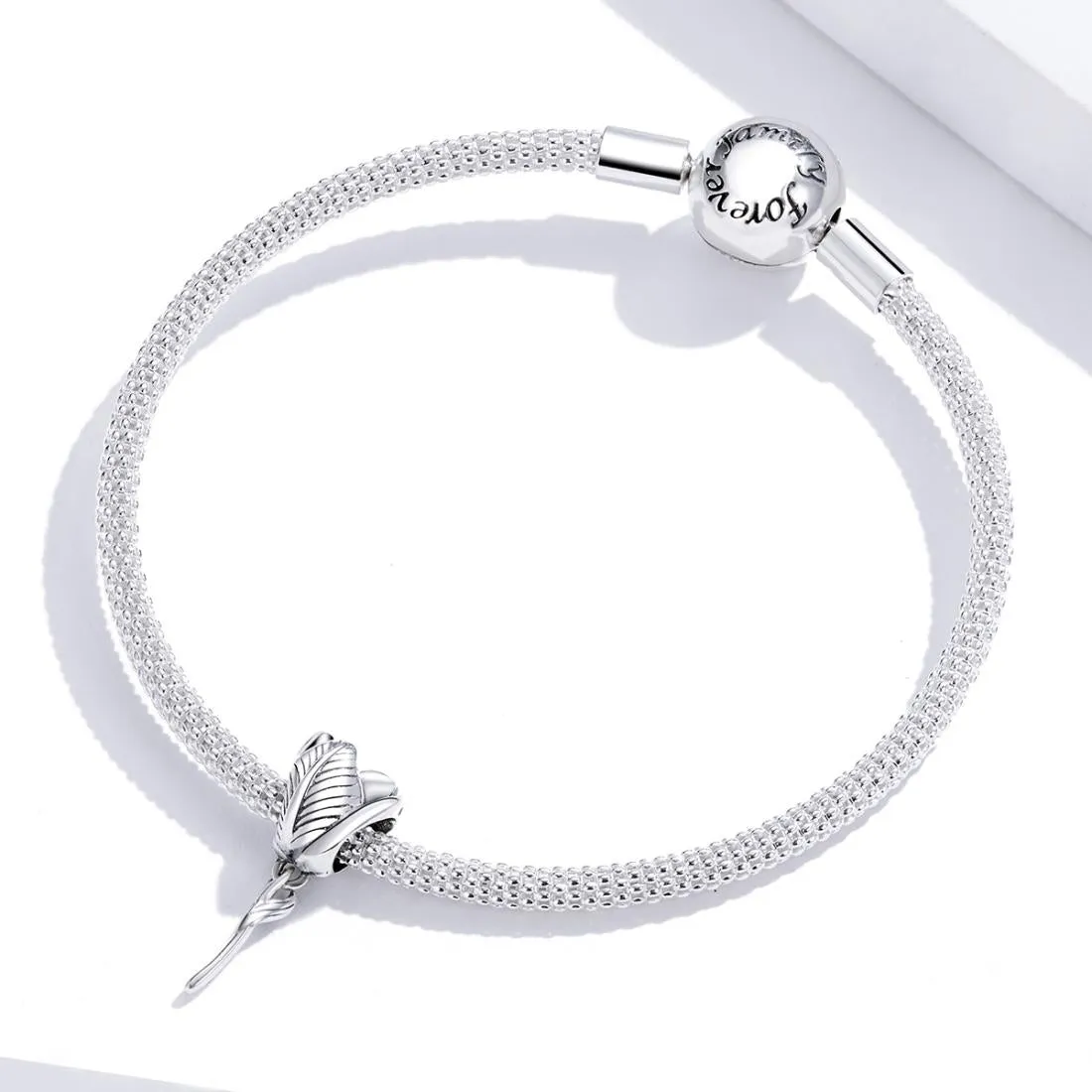 925 Sterling Silver Tulip Beads For Diy Bracelets & Necklaces
