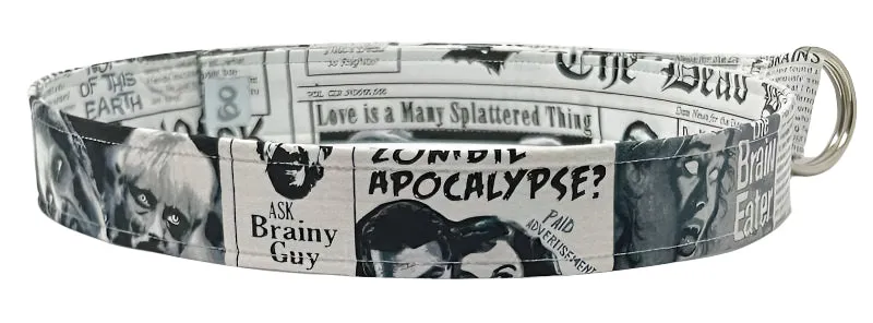 Apocalypse Black and White D-Ring Belt by Oliver Green