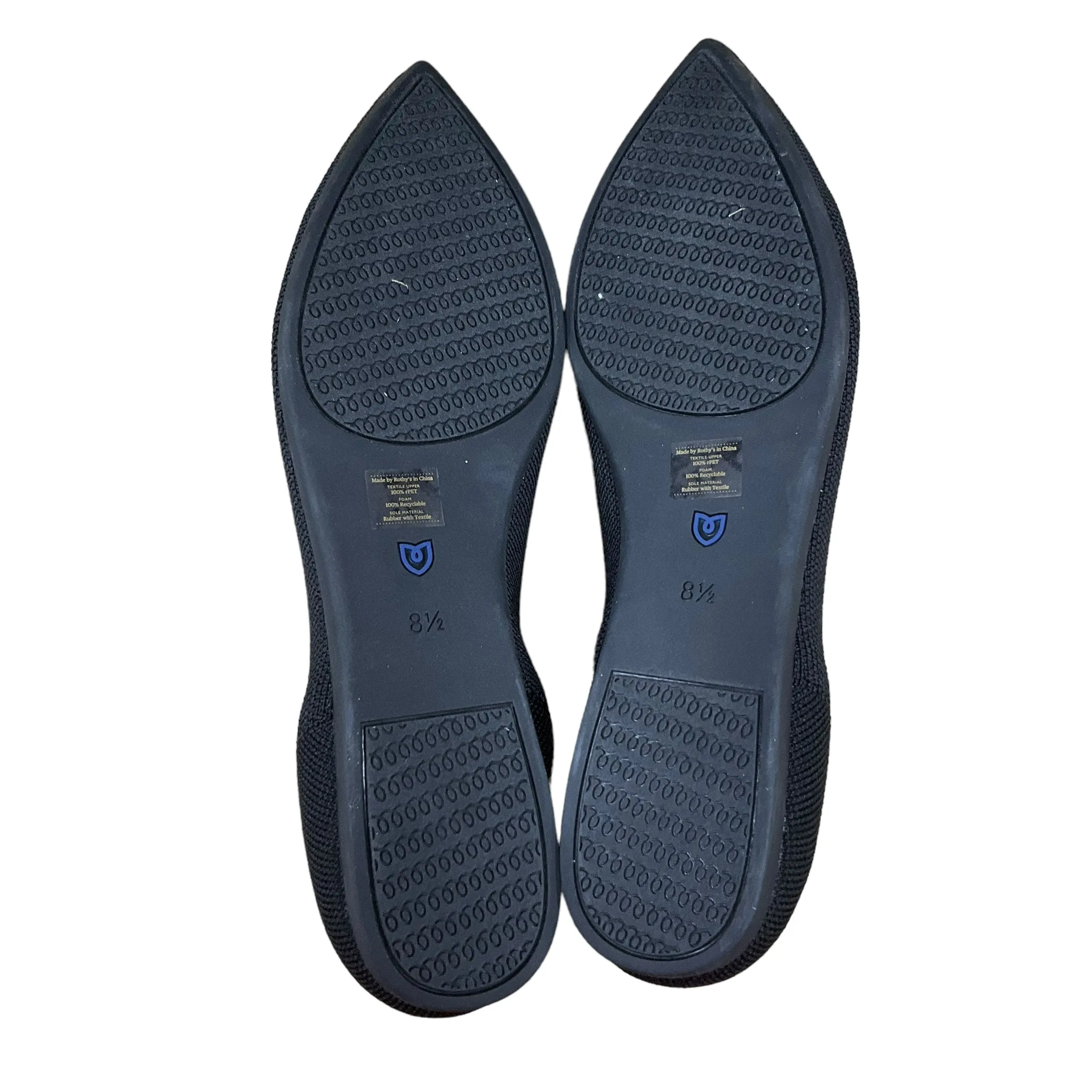 Black Shoes Flats Rothys, Size 8.5