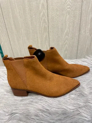 Boots Ankle Flats By Marc Fisher In Brown, Size: 7.5