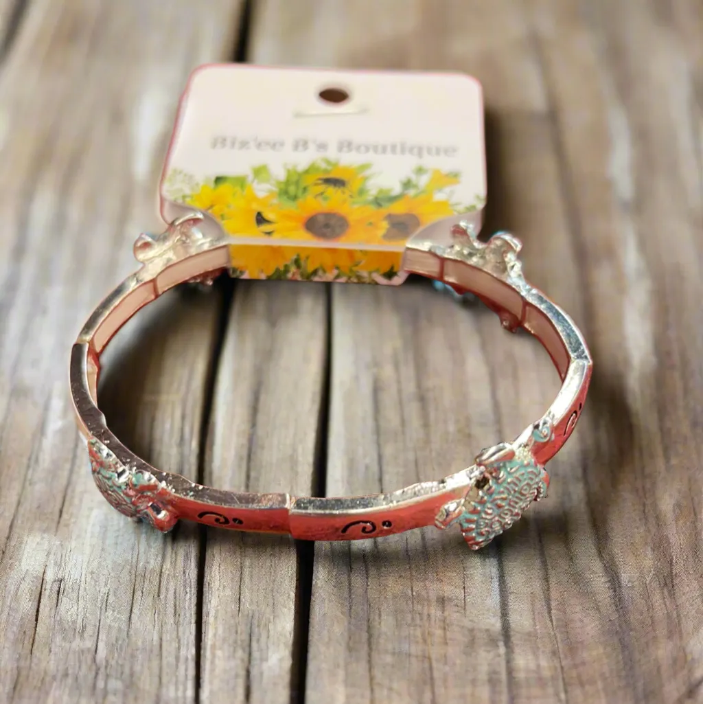 Distressed Bangle Bracelet OB07358/OB07362