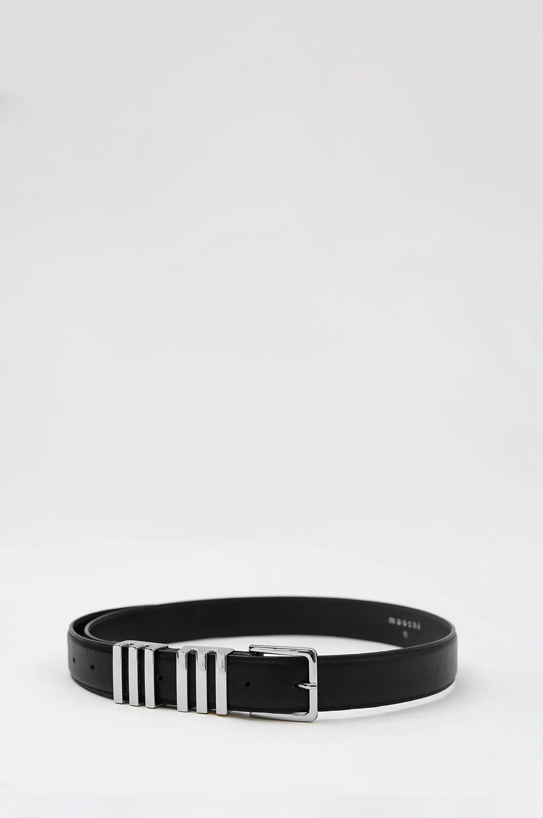 fixed belt / black|silver