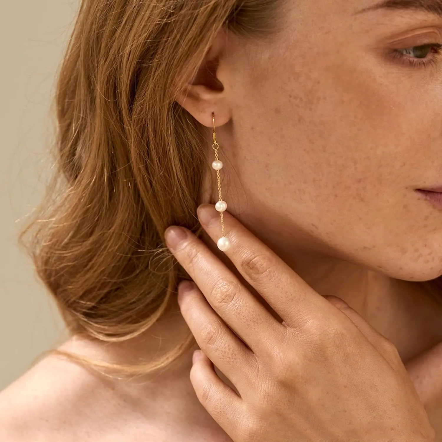 Gold Silver Pearl Dangle Earrings Prom Bridal Wedding White Pearl Drop Earrings for Women Elegant Jewelry