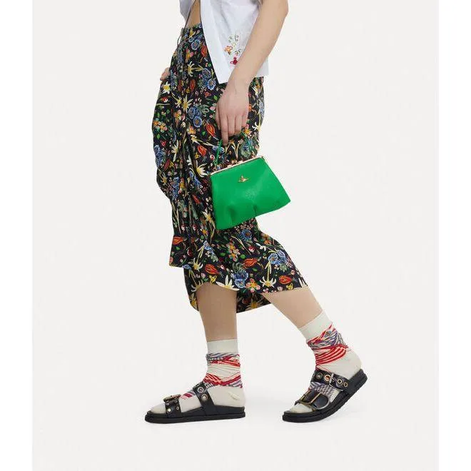 Granny Frame Purse Green