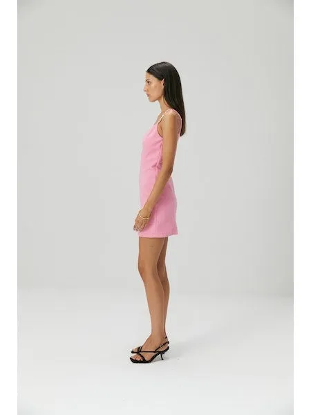 Misha | Blanca Bonded Crepe Mini Dress