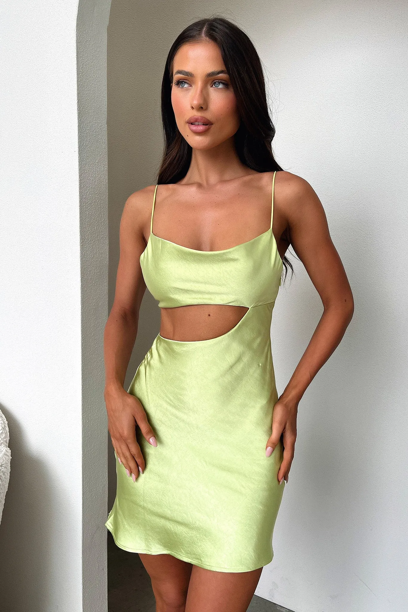 Oasis Mini Dress - Green
