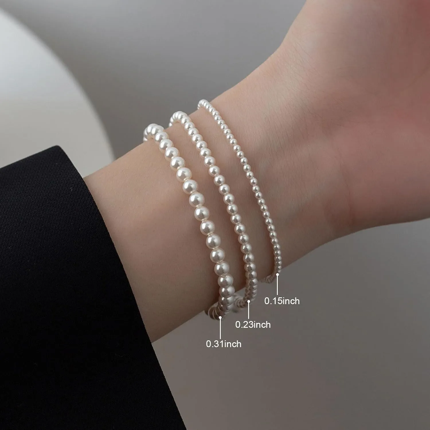 Pearl Bracelet for Women Gifts Trendy Stuff Dainty Bracelet White Baroque Pearl Wrist Bracelets Bridesmaid Bridal Wedding Jewelry Gifts