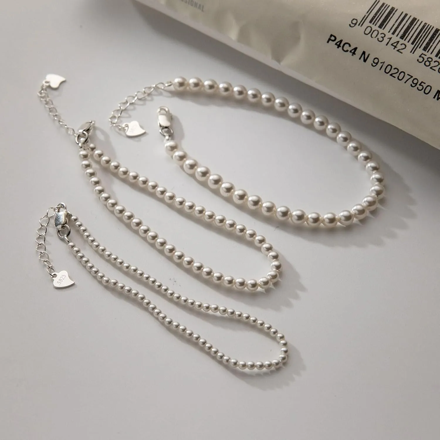 Pearl Bracelet for Women Gifts Trendy Stuff Dainty Bracelet White Baroque Pearl Wrist Bracelets Bridesmaid Bridal Wedding Jewelry Gifts