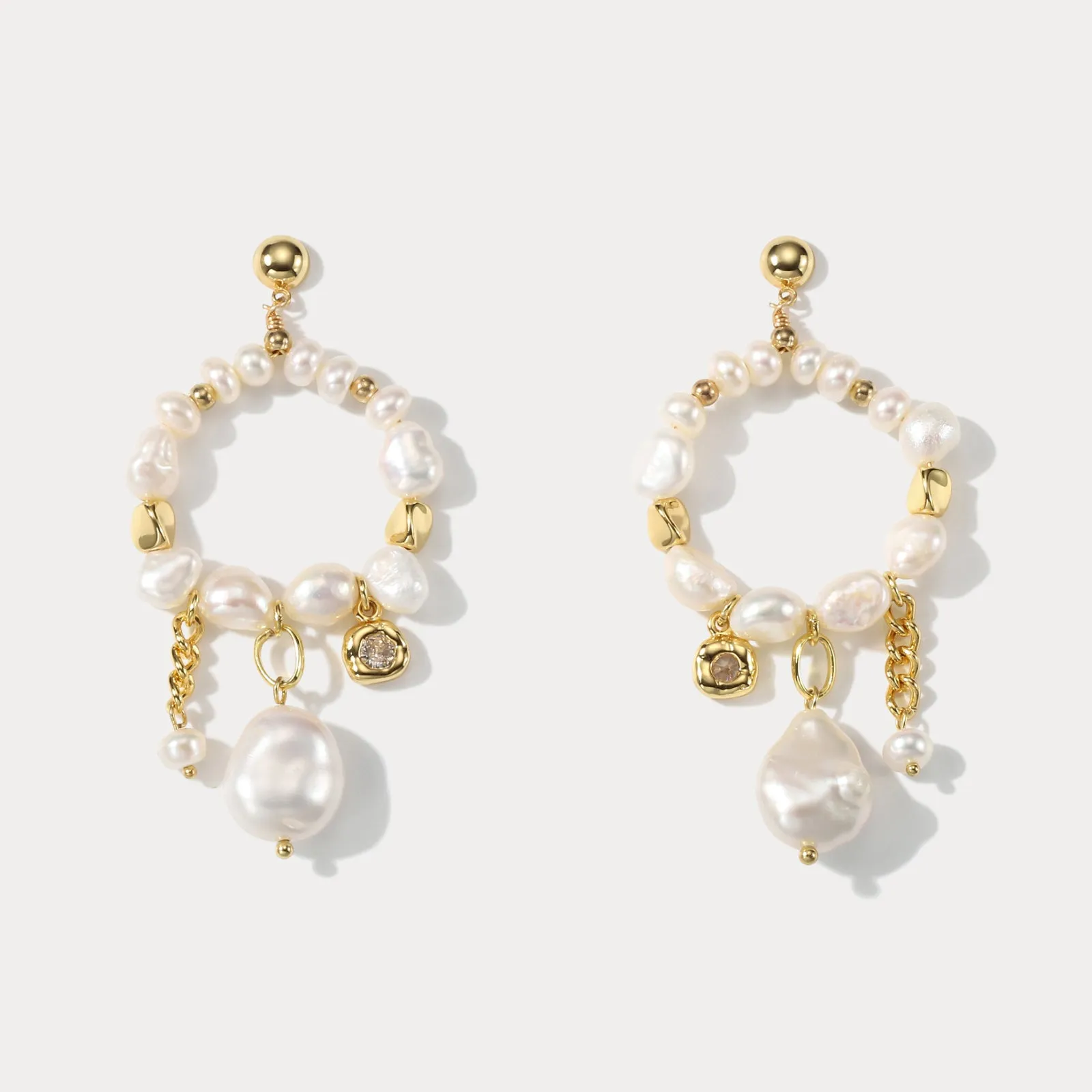 Pearl Hollow Earrings