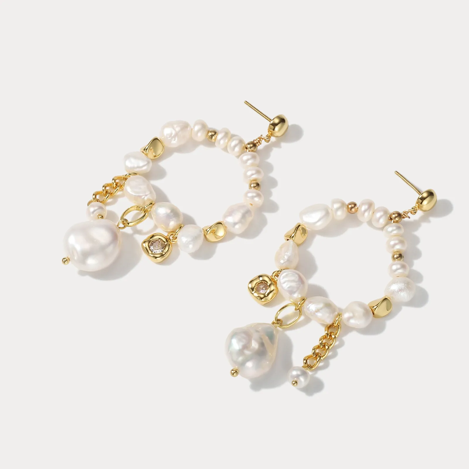 Pearl Hollow Earrings