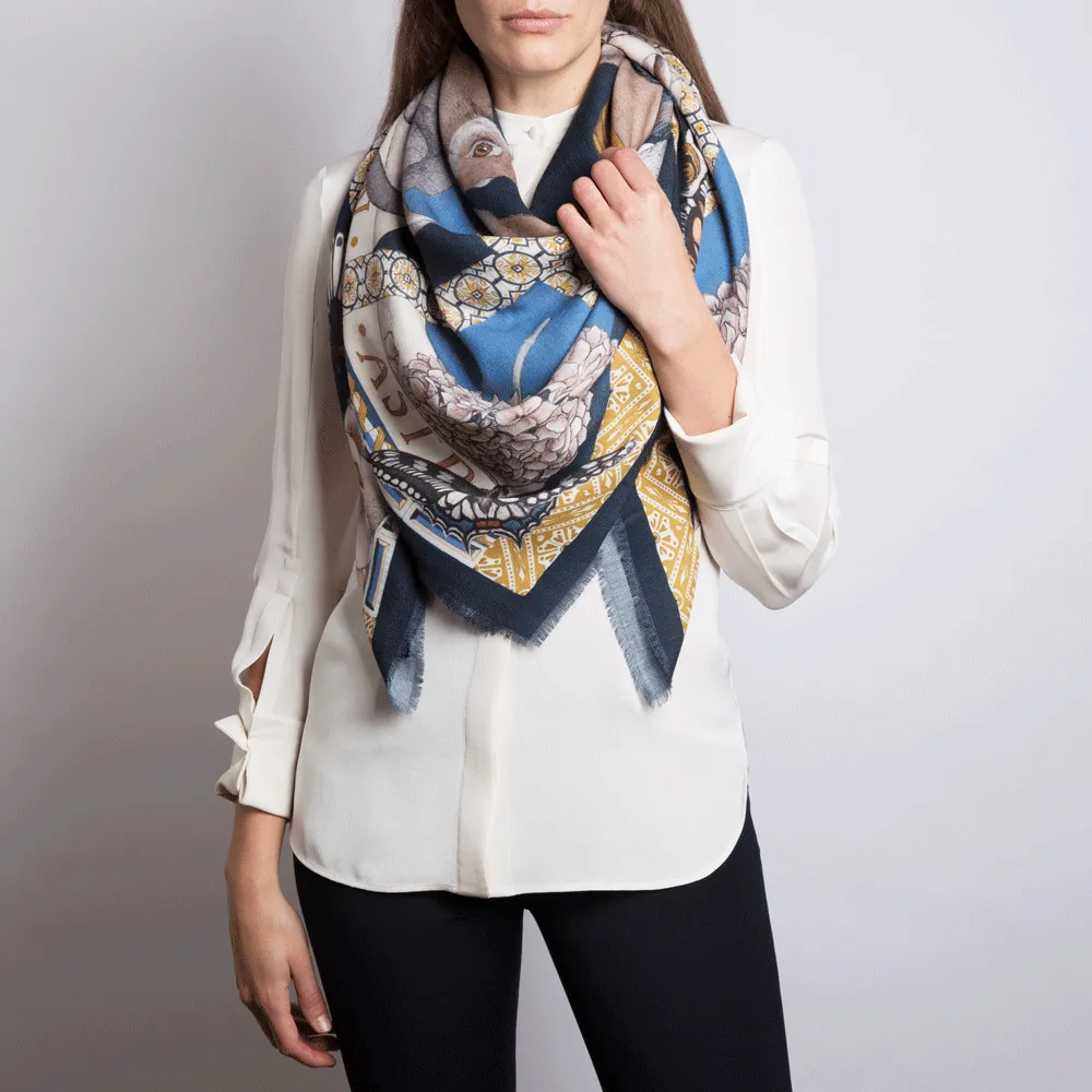 Luxurious Sabina Savage Wool Scarf The Hares Gift