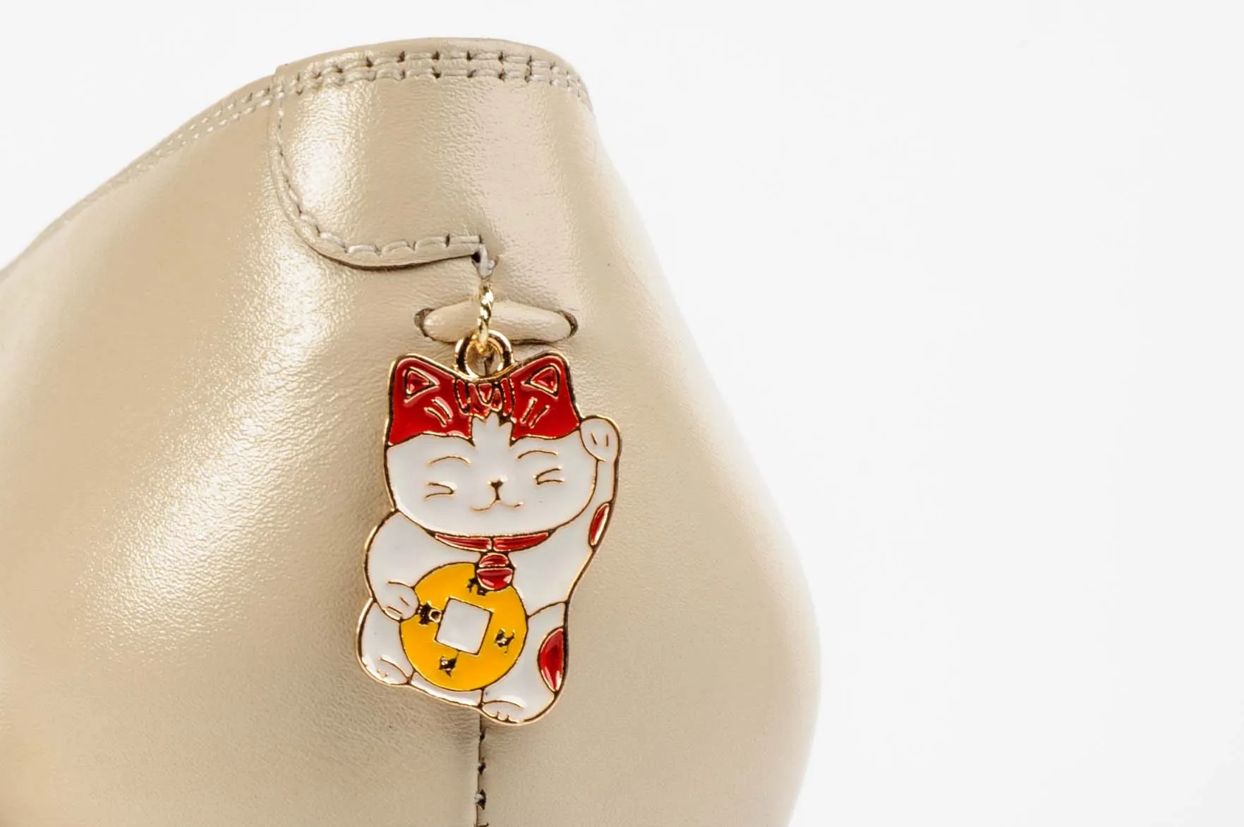 Shoeful 3" CNY Stilettos - Maneki-Neko Meow
