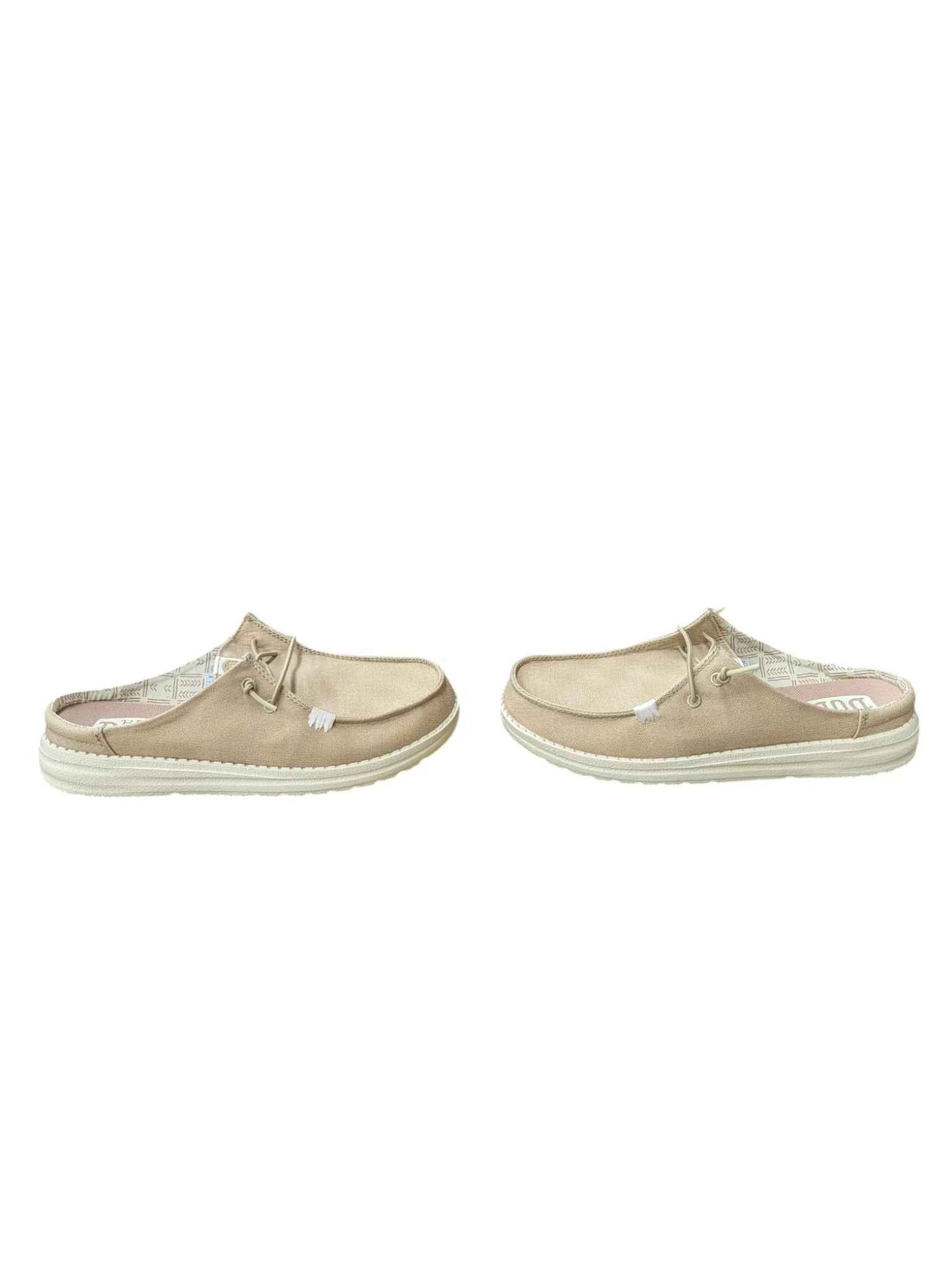Shoes Flats By Hey Dude In Tan, Size: 8