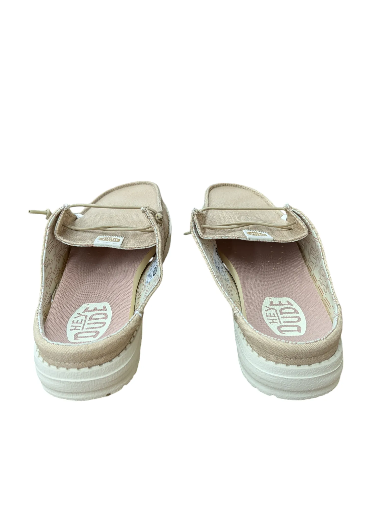 Shoes Flats By Hey Dude In Tan, Size: 8