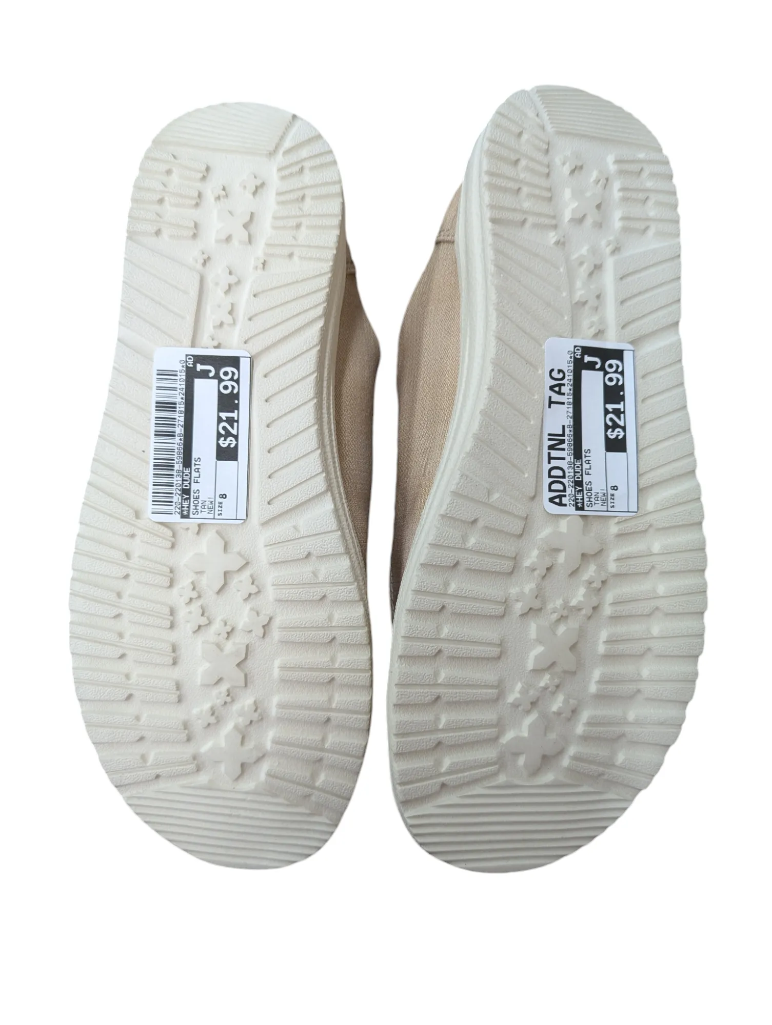Shoes Flats By Hey Dude In Tan, Size: 8