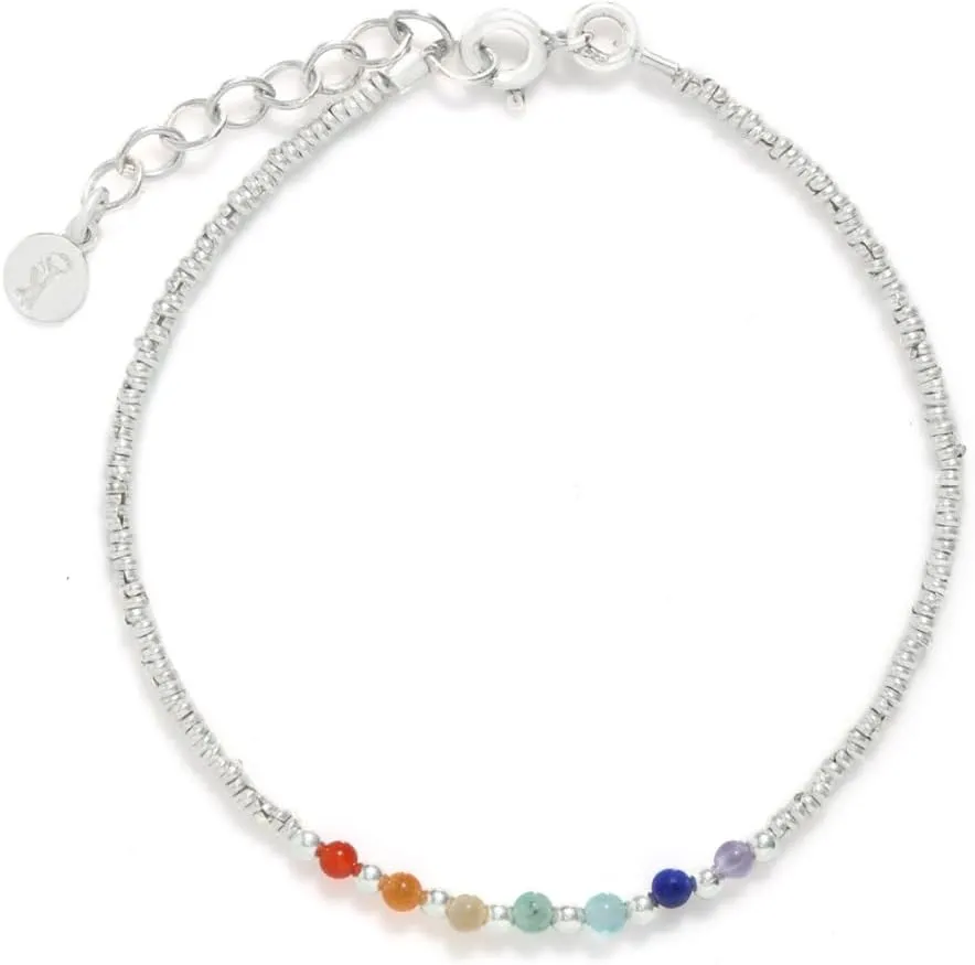 Simbolik Bracelet - Authentic 925 Sterling Silver - Handcrafted Energy Healing Jewelry for Women - Real Stones & Crystals - Ideal Birthday & Christmas Gift