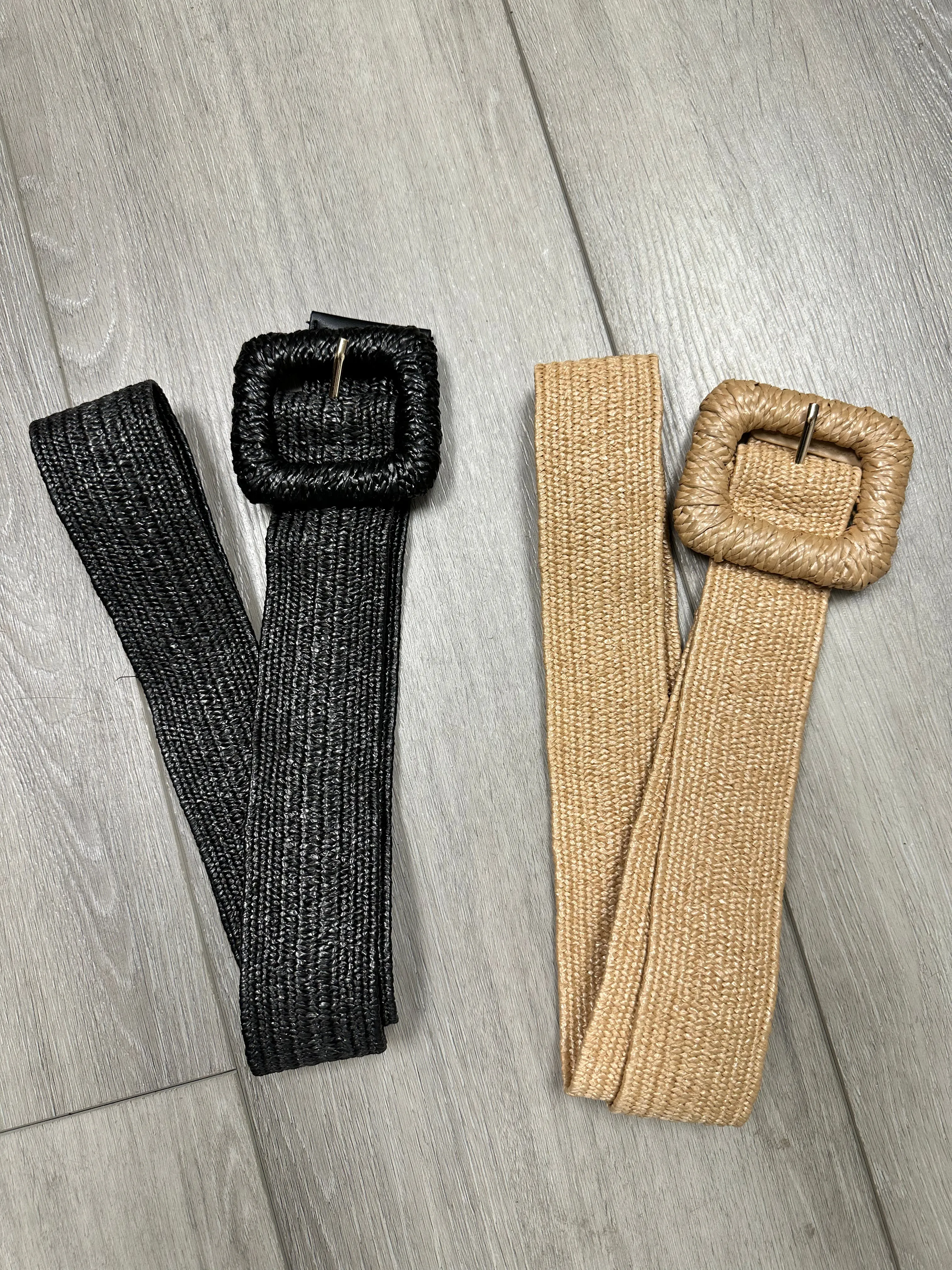 Square Woven Stretch Belt