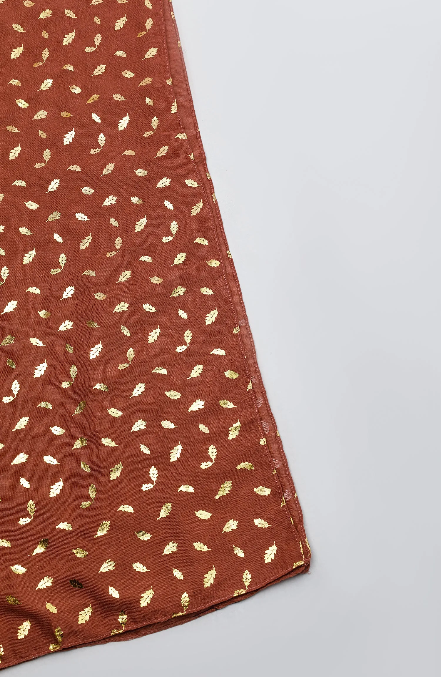 Stitched 1 Piece Dyed Cotton Scarf (WADC23W-1048)
