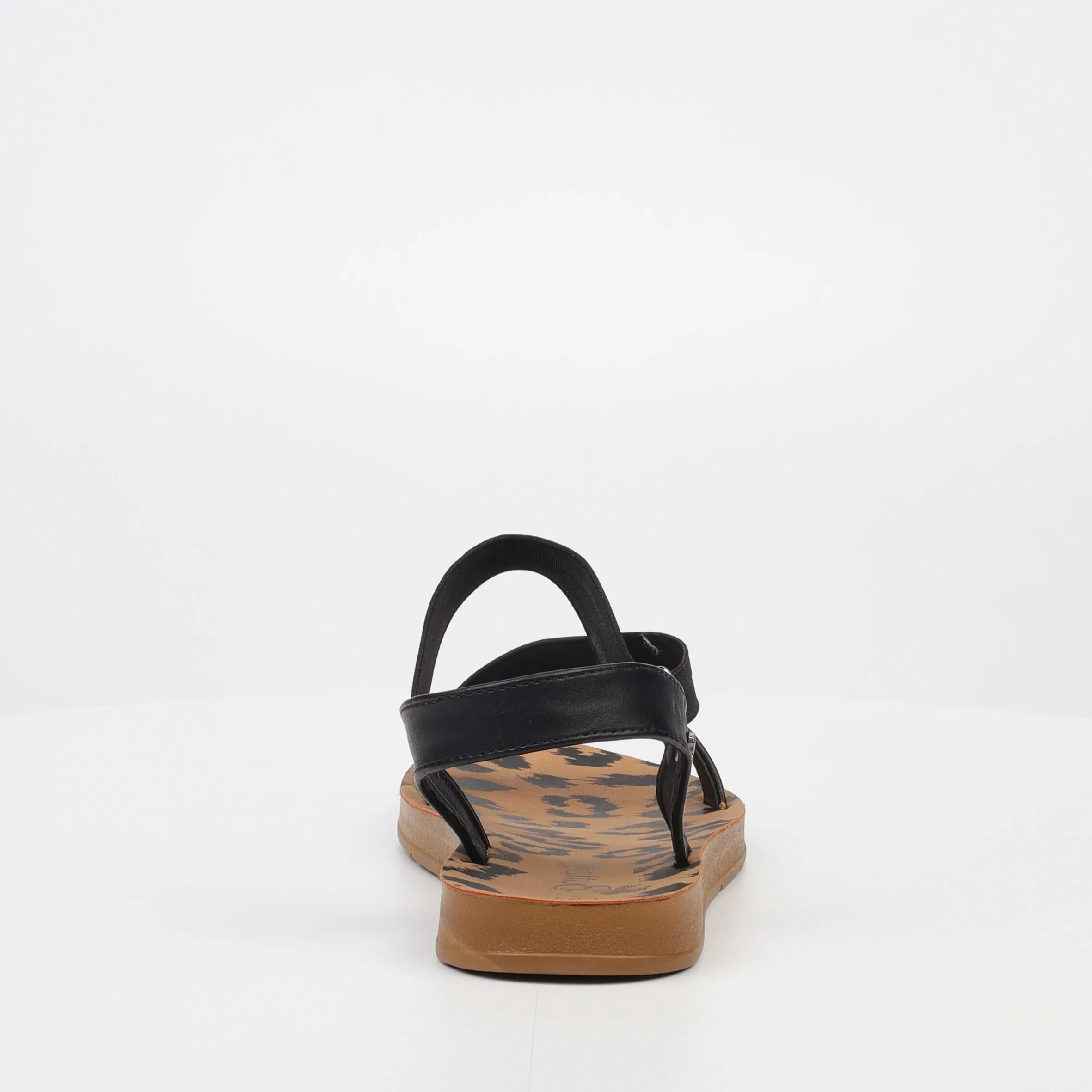 Zina 17 - Black  Crossover Elastic Sandals